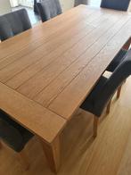 William Winston eiken tafel, stoelen, TV meubel en salon, Huis en Inrichting, Ophalen