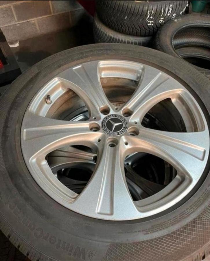 Mercedes velgen met winterbanden, Auto-onderdelen, Banden en Velgen, Velg(en), Winterbanden, Ophalen