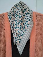 khaki kleedje, lange vest en meerkleurige sjaal, Ophalen of Verzenden, Gedragen, Maat 42/44 (L)