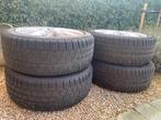 4 Alfa Romeo banden met velgen, Ophalen, Gebruikt, 17 inch, Winterbanden