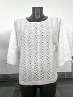 Ecru bloes (38) in broderie van Xandres !, Xandres, Verzenden, Zo goed als nieuw, Maat 38/40 (M)