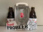 Oud duvel probeer pack (glas+2 flesjes), Verzamelen, Ophalen of Verzenden, Zo goed als nieuw, Flesje(s), Duvel