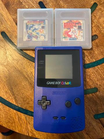 Nintendo Game Boy Color, Mauve, + 2 games *als nieuw beschikbaar voor biedingen