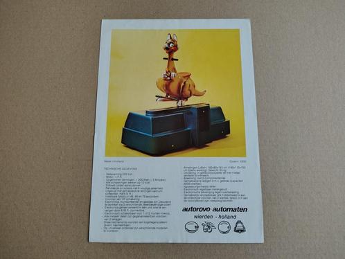 Flyer: Kiddy Ride / Autorovo Automaten, Verzamelen, Automaten | Overige, Verzenden