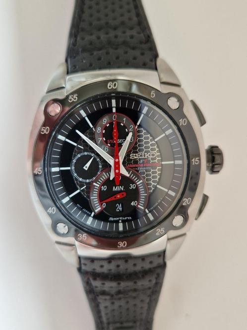 Seiko polshorloge Honda F1, Handtassen en Accessoires, Horloges | Heren, Polshorloge, Seiko, Leer, Ophalen