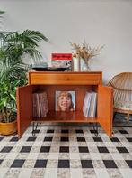 Vintage midcentury kast | platenspeler meubel | retro, Huis en Inrichting, Kasten | Overige, Ophalen, Gebruikt