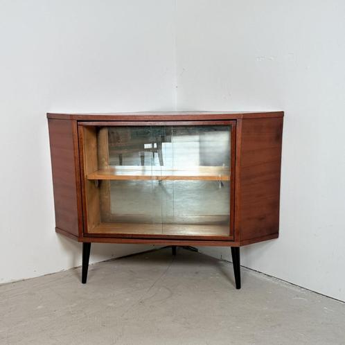 Vintage hoekkast met draaiende bar, Huis en Inrichting, Kasten | Overige, Gebruikt, Ophalen of Verzenden