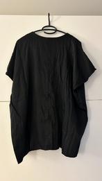 Zwarte T-shirt / blouse met korte mouwen, Kleding | Dames, T-shirts, Maat 38/40 (M), H&M, Zwart, Ophalen of Verzenden