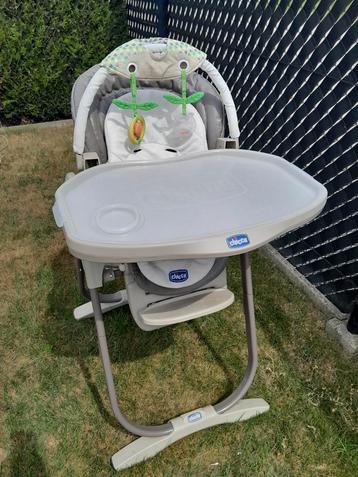 Chicco eetstoel compleet met tablet, speelboog, verkleinkuss, Kinderen en Baby's, Kinderstoelen, Ophalen, Gebruikt