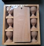 Ontbijtset, eierdopjes & broodplankjes, nieuw, Ophalen, Overige materialen, Overige typen, Nieuw