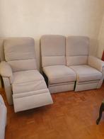 Mooi salon 3+2 met relax 200euros, Huis en Inrichting, Zetels | Zetels, Ophalen, Gebruikt, Vierpersoons of meer, Stof