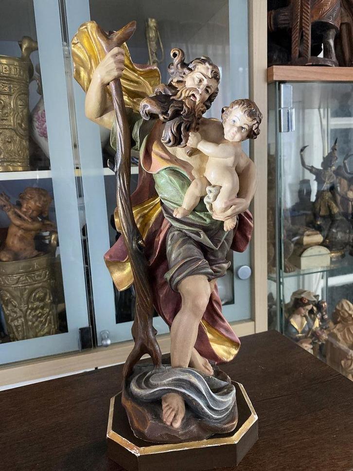 18 prachtige religieuze houten beelden, Antiek en Kunst, Kunst | Beelden en Houtsnijwerken, Ophalen of Verzenden