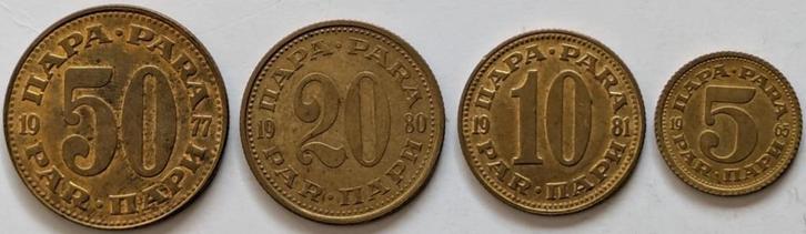 Joegoslavië - muntenset, Postzegels en Munten, Munten | Europa | Niet-Euromunten, Setje, Joegoslavië, Ophalen