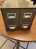 vintage fichebakken in metaal, Ophalen