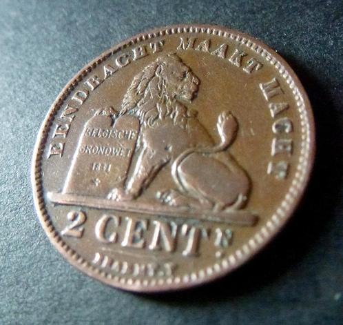 2 centimes - Leopold II, Timbres & Monnaies, Monnaies | Belgique, Monnaie en vrac, Autre, Envoi