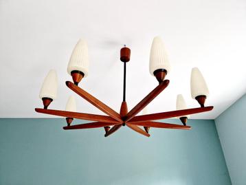 Lustre scandinave en teck, Uno & Östen Kristiansson, 1960, Enlèvement