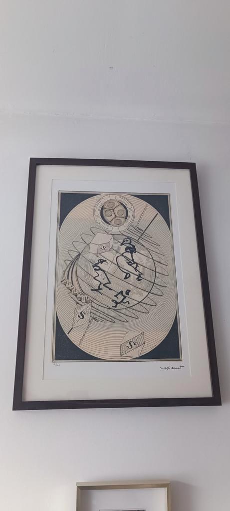 Lithografie Max Ernst Logic moeiteloos 50 x 70 cm, Antiek en Kunst, Kunst | Litho's en Zeefdrukken, Ophalen of Verzenden