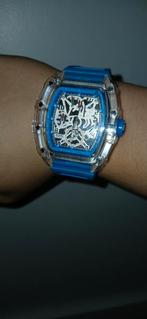 Richard Mille RM056 BLUE, Handtassen en Accessoires, Staal, Polshorloge, Overige materialen, Zo goed als nieuw