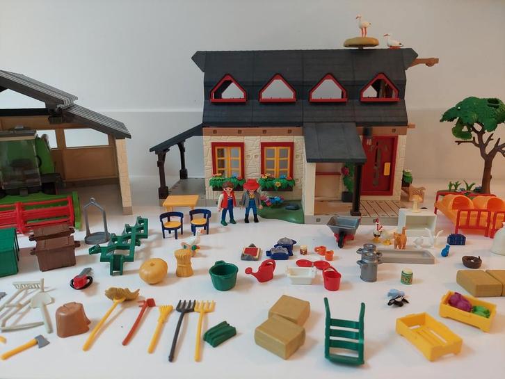 playmobil 4055 mega boerderij set, Enfants & Bébés, Jouets | Playmobil, Utilisé, Ensemble complet, Enlèvement