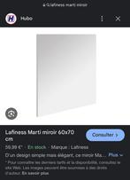 Miroir salle de bain Lafiness 70 x 60 cm - neuf, Neuf, Moins de 25 cm, Moins de 100 cm, Enlèvement