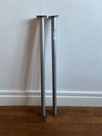 CIME - 2 pieds de table/bureau (70 cm) ronds (Ø 3 cm) - Gris, Tafelpoot, Minder dan 50 cm, Gebruikt, 50 tot 100 cm