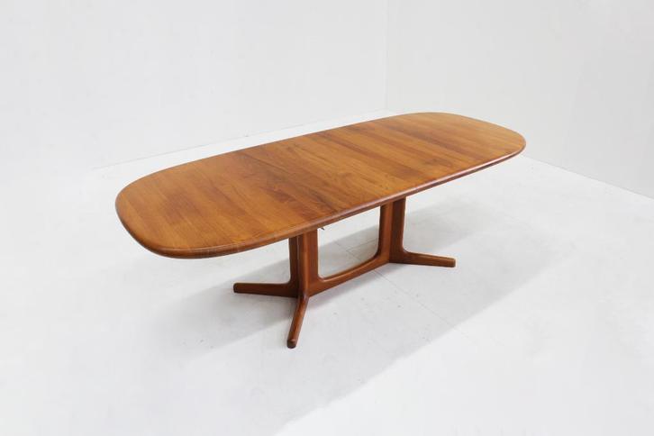 Vintage Glostrup deense ovalen uitschuifbare eettafel, Antiek en Kunst, Antiek | Meubels | Tafels, Ophalen