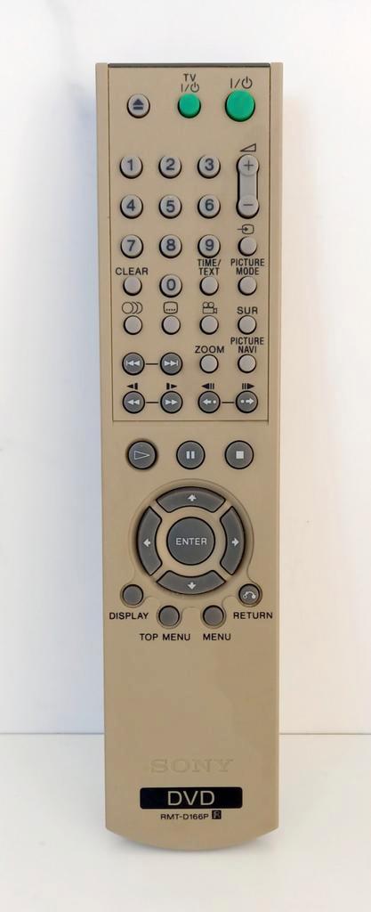 💚☆ SONY ☆💚 DVD Afstandsbediening. RMT D166P. Werkt perfect, Audio, Tv en Foto, Afstandsbedieningen, Zo goed als nieuw, Origineel