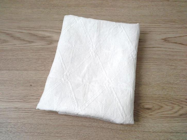 Serviette de toilette blanche en lin vintage 65 x 110 cm, Huis en Inrichting, Badkamer | Badtextiel en Accessoires, Gebruikt, Handdoek