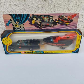 CORGI TOYS GS 3 BATMOBILE BATMAN ROBIN AUTO + BOOT 1976 DOOS beschikbaar voor biedingen