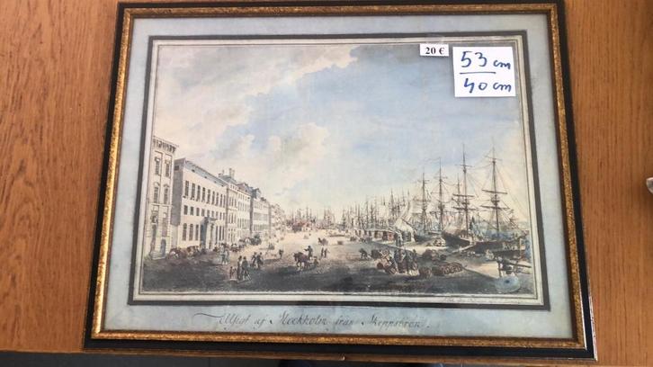 mooi kader van Skeppsbron in Stockholm Zweden, Verzamelen, Foto's en Prenten, Zo goed als nieuw, Foto, Ophalen of Verzenden