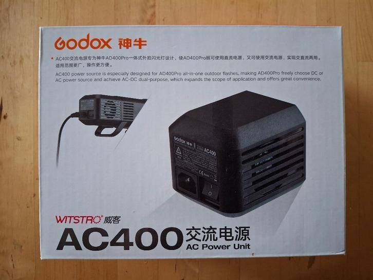 Godox AC400 Power unit, Audio, Tv en Foto, Fotografie | Fotostudio en Toebehoren, Nieuw, Lamp of Flitsset, Ophalen of Verzenden