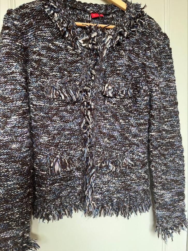 JEFF DAMES VEST, Kleding | Dames, Truien en Vesten, Zo goed als nieuw, Maat 38/40 (M), Blauw, Verzenden