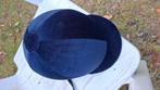 Casque cavalier / cavalière bleu velours s/m, Dieren en Toebehoren, Ophalen of Verzenden, Zo goed als nieuw