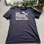Puma Donker Blauw T-shirt Size: M met groot logo Lente Zomer, Puma, Ophalen of Verzenden, Zo goed als nieuw, Maat 48/50 (M)