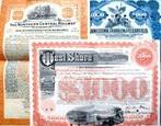 3X US Railroad bonds 1909-1924-1949, Postzegels en Munten, Aandelen en Waardepapieren, Ophalen of Verzenden, Voor 1920, Obligatie of Lening