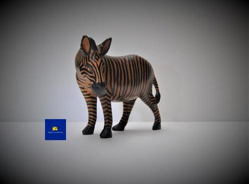 Houten zebra sculpture, Antiek en Kunst, Kunst | Beelden en Houtsnijwerken, Ophalen of Verzenden