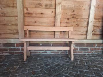 Vintage,  massief eiken kleuterbankje, Tuin en Terras, Tuinbanken, Ophalen of Verzenden, Zo goed als nieuw