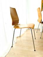 Set van 4 vintage stoelen, Ophalen, Bruin, Vier, Hout