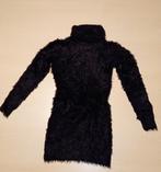 Zwart wollig mini-kleedje met lange mouwen en rolkraag, Kleding | Dames, Jurken, Gedragen, Ophalen of Verzenden, Maat 36 (S), Zwart