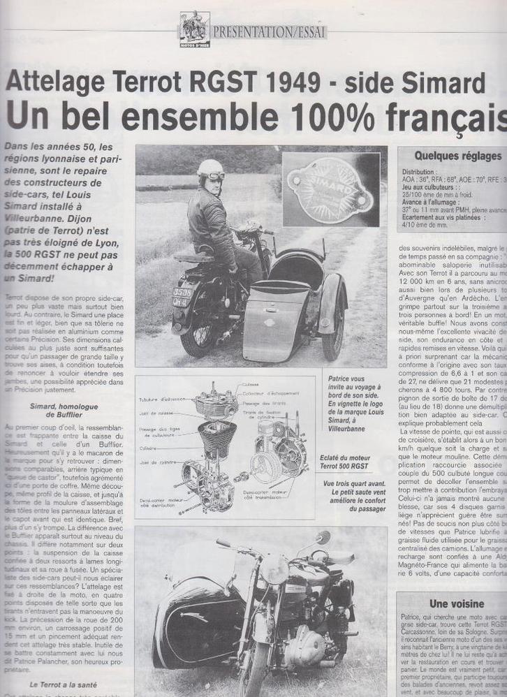 Motos d'hier Terrot 500 RGST collection, Boeken, Motoren, Gelezen, Verzenden