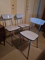 3 retro stoelen, Huis en Inrichting, Stoelen, Ophalen, Zo goed als nieuw, Drie