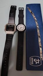 Montre Casio plus bracelet homme acier et or, Ophalen, Casio, Zo goed als nieuw, Goud