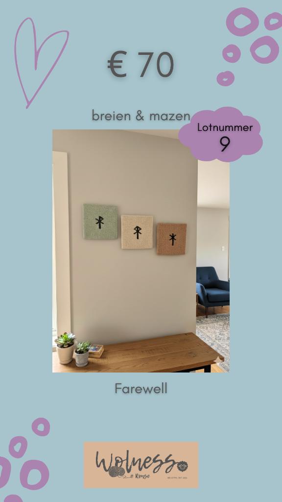 Wanddecoratie 'Farewell', Huis en Inrichting, Woonaccessoires | Wanddecoraties, Nieuw, Ophalen