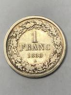 Munt zilver België 1 FR Leopold I jaartal 1833 zeldzaam !!, Zilver, Ophalen of Verzenden, Losse munt, Zilver