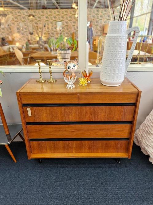 Vintage schoenenkast jaren 70 met extra lades, Huis en Inrichting, Kasten | Schoenenkasten, Gebruikt, Ophalen