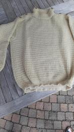 Handgebreide herentrui uit pure schapenwol, Scheepjeswol, Beige, Maat 56/58 (XL), Ophalen of Verzenden