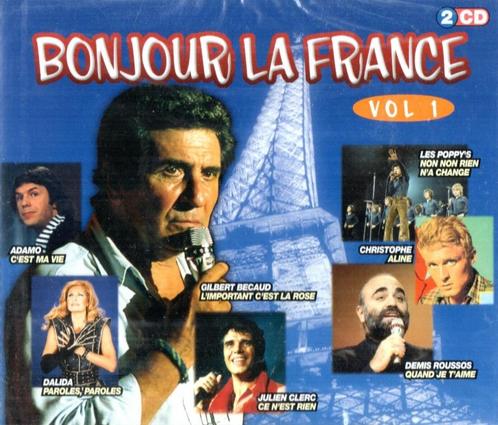 4x2 CD Bonjour la France, Cd's en Dvd's, Cd's | Verzamelalbums, Gebruikt, Overige genres, Ophalen of Verzenden