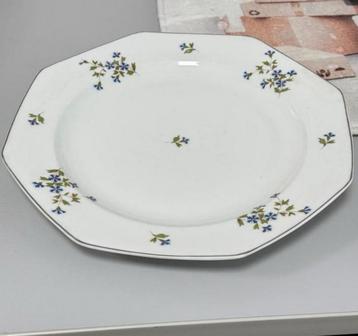 Antiek 1910 porseleinen Frans bord 32cm Limoges de Barbeaux beschikbaar voor biedingen