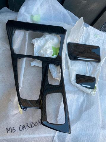 Console centrale carbone BMW M5 F10,NEUVE OEM,3PCS beschikbaar voor biedingen