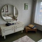 Vintage Commode met spiegel en 2 kastjes, Huis en Inrichting, Kasten | Ladekasten, Ophalen, Gebruikt, Overige materialen, 1 of 2 laden